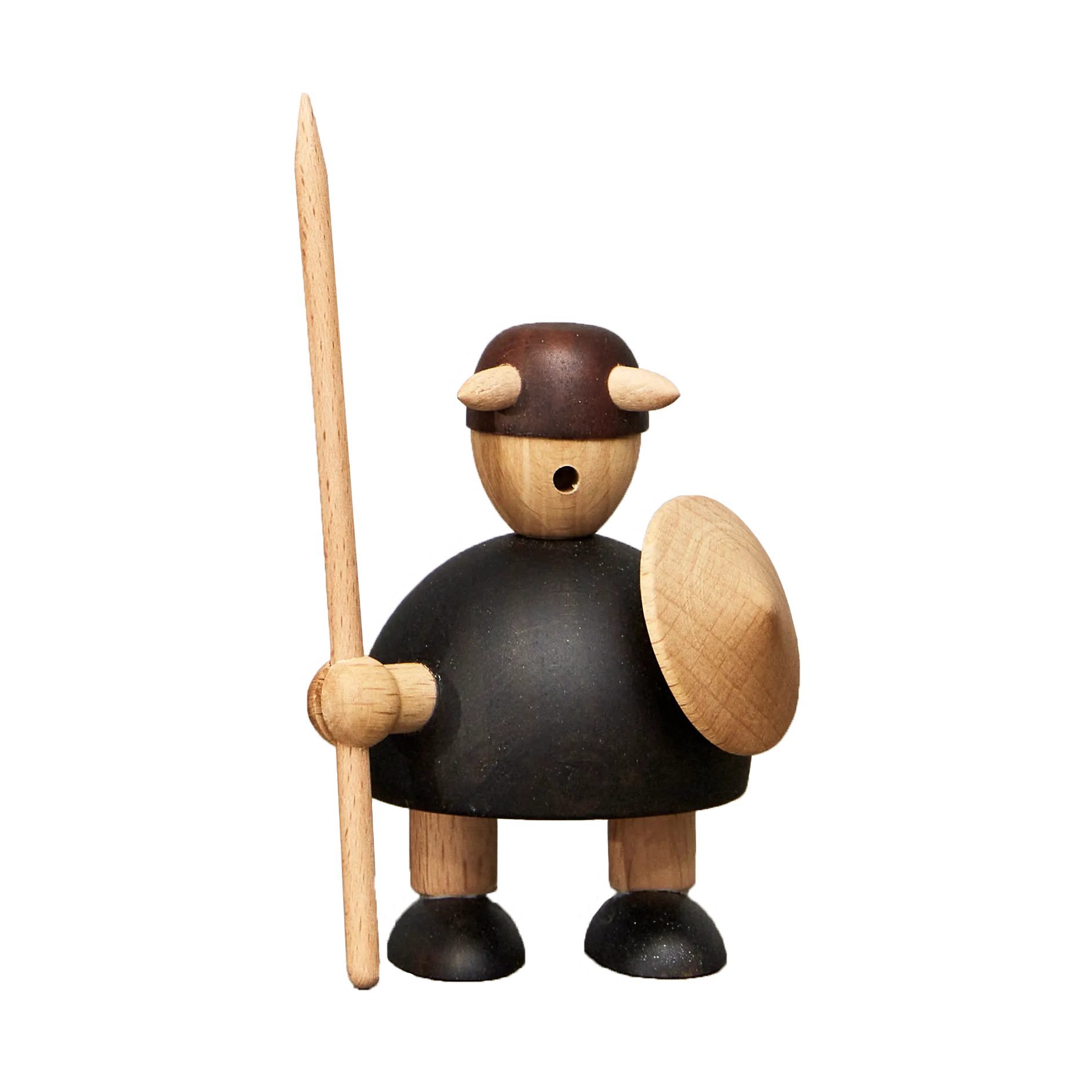 The vikings of Denmark wooden figure Small, Stained beech Andersen Furniture