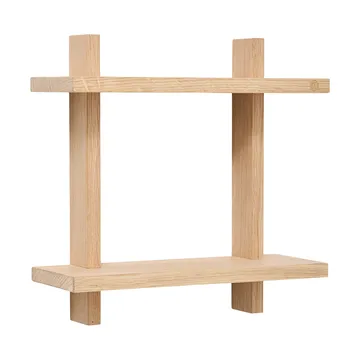 Treat double wall shelf - Oak, 34x12x34 cm - Andersen Furniture