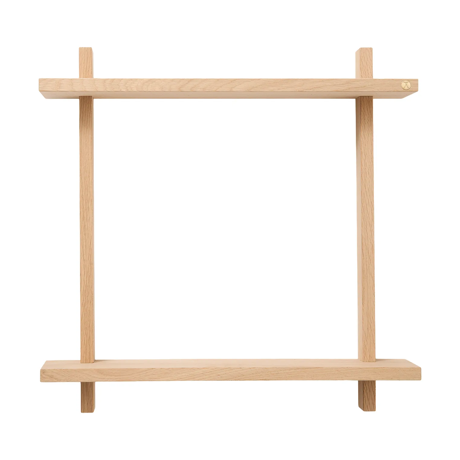 Treat double wall shelf, Oak, 50x12x50 cm Andersen Furniture