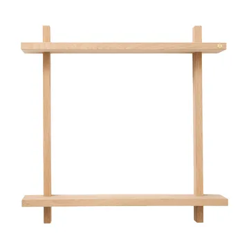 Treat double wall shelf - Oak, 50x12x50 cm - Andersen Furniture