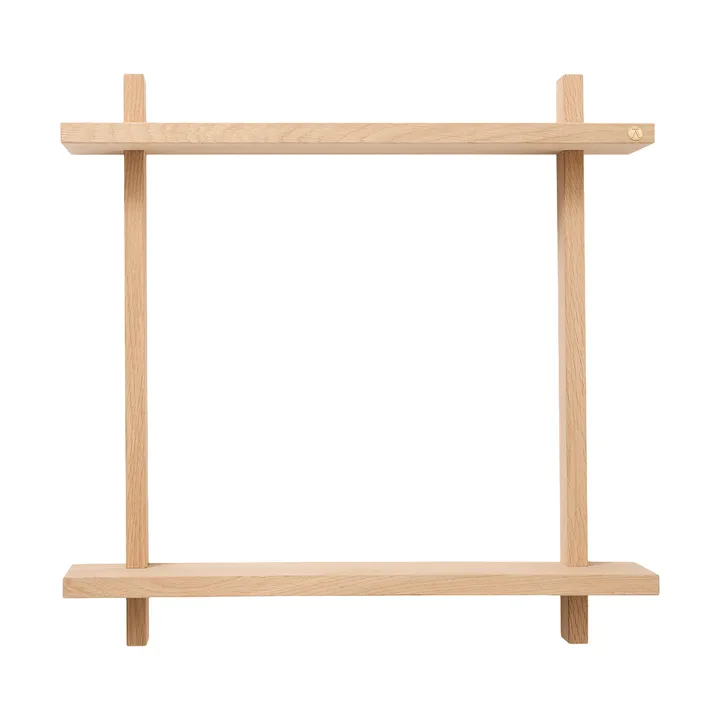 Treat double wall shelf - Oak, 50x12x50 cm - Andersen Furniture