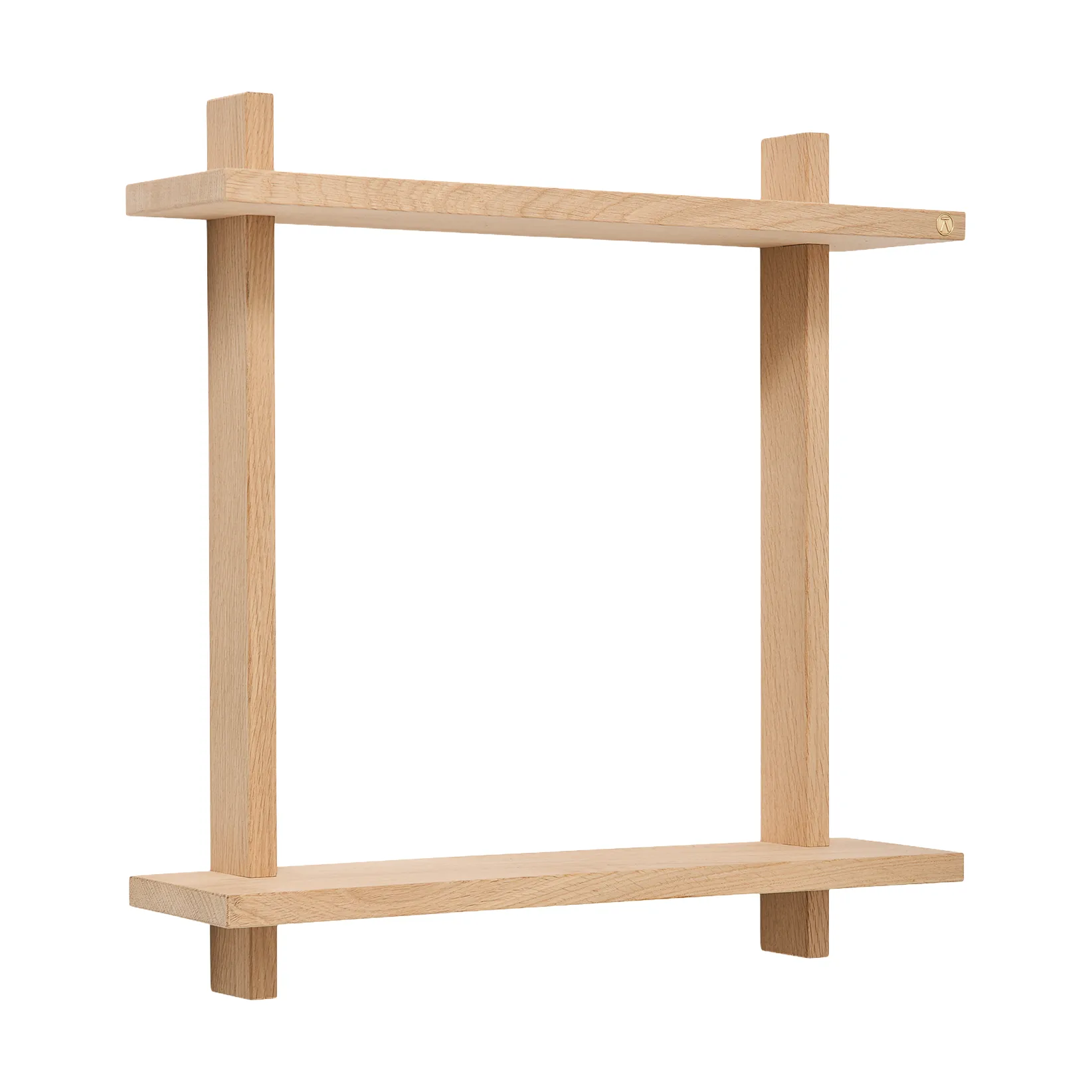 Treat double wall shelf, Oak, 50x12x50 cm Andersen Furniture