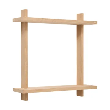 Treat double wall shelf - Oak, 50x12x50 cm - Andersen Furniture