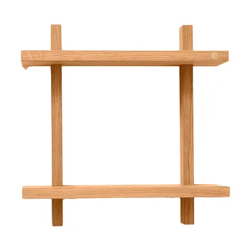 Treat double wall shelf - Oiled Natural Oak, 34x12x34 cm - Andersen Furniture