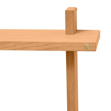 Treat double wall shelf - Oiled Natural Oak, 50x12x50 cm - Andersen Furniture