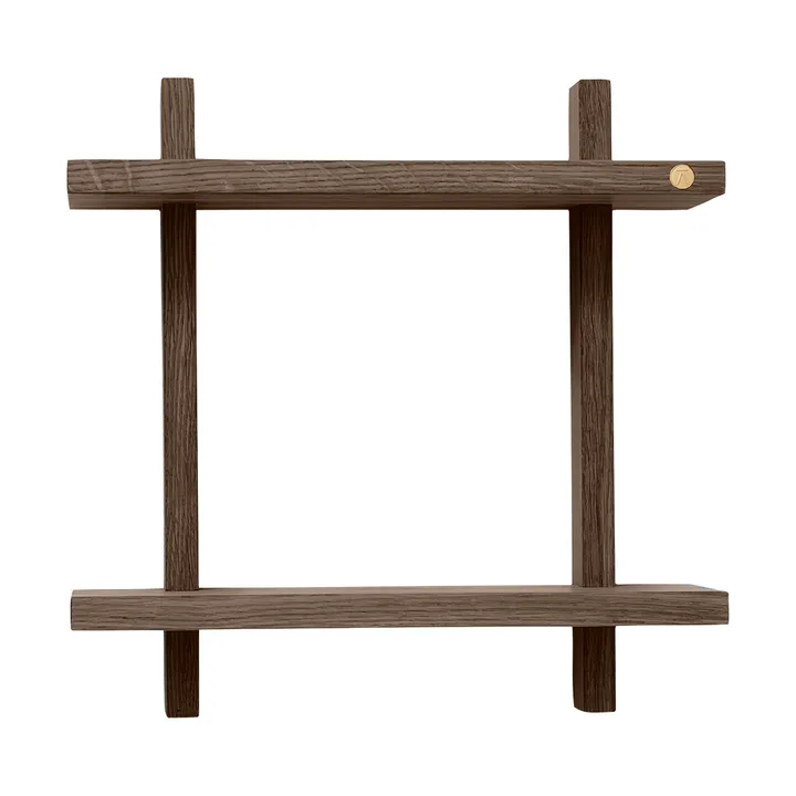 Treat double wall shelf - Smoked Oiled Oak, 34x12x34 cm - Andersen Furniture