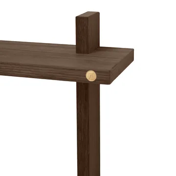 Treat double wall shelf - Smoked Oiled Oak, 34x12x34 cm - Andersen Furniture
