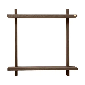 Treat double wall shelf - Smoked Oiled Oak, 50x12x50 cm - Andersen Furniture