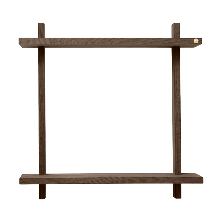 Treat double wall shelf - Smoked Oiled Oak, 50x12x50 cm - Andersen Furniture