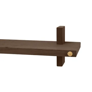 Treat wall shelf single - Smoked Oiled Oak, 50x12x11.2 cm - Andersen Furniture