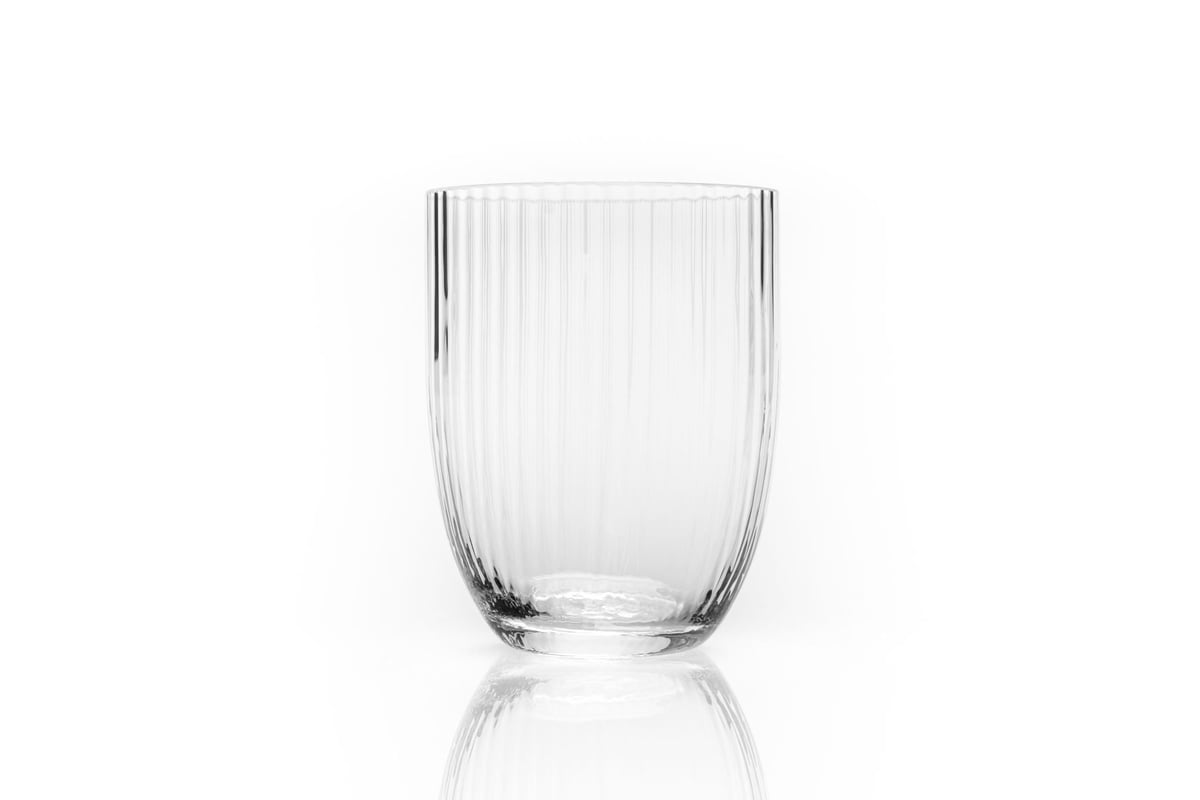 Anna Von Lipa Bamboo drinking glass 25 cl Crystal | Scandinavian Design | Drinking glasses & tumblers | Transparent
