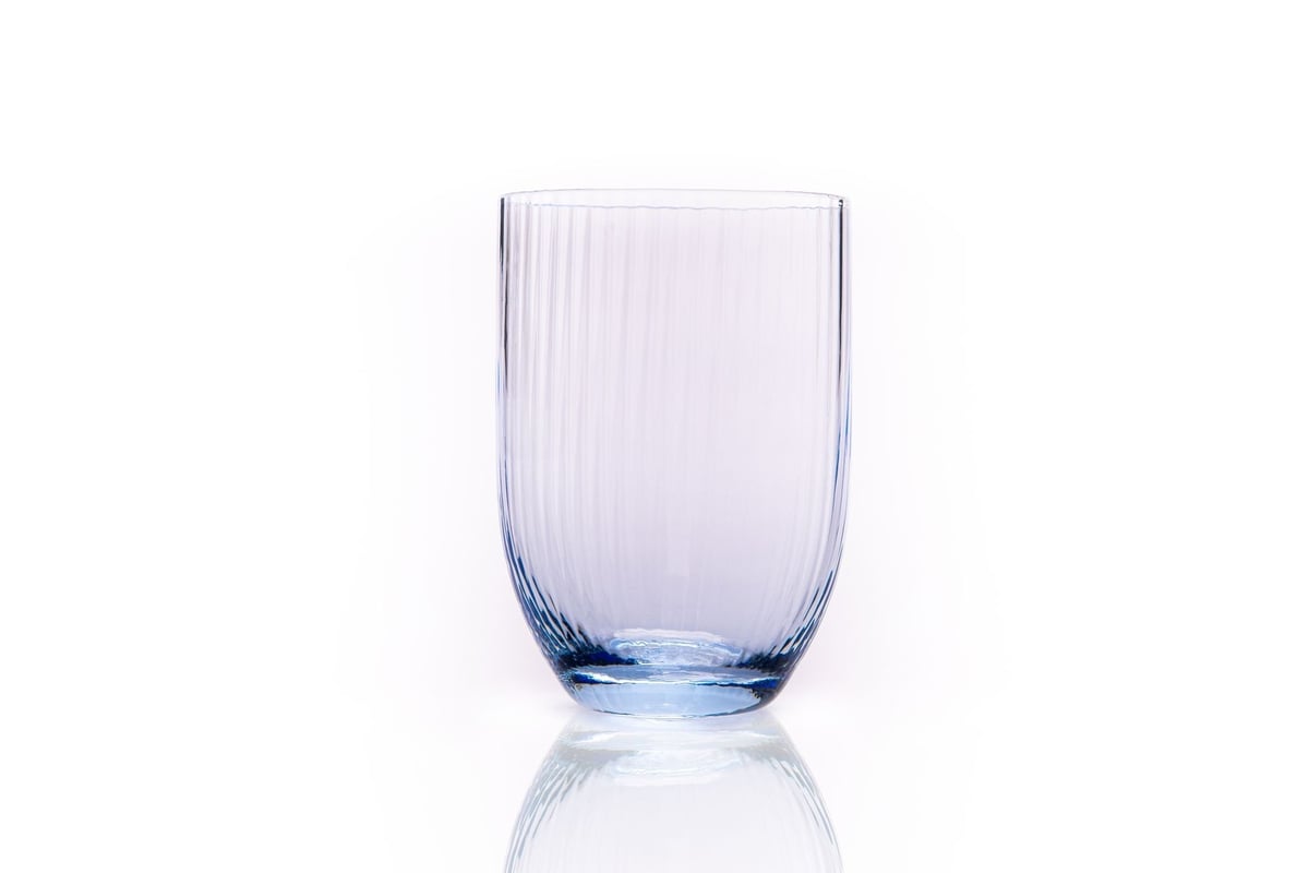 Anna Von Lipa Bamboo drinking glass 25 cl Light blue