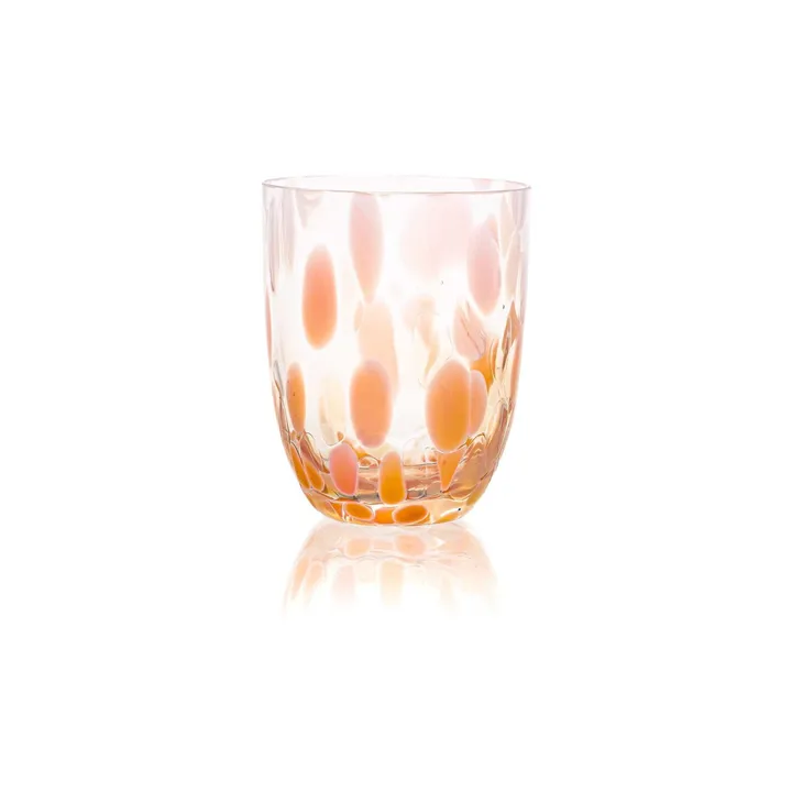 Big Confetti drinking glass 25 cl - Peach-vanilla - Anna Von Lipa
