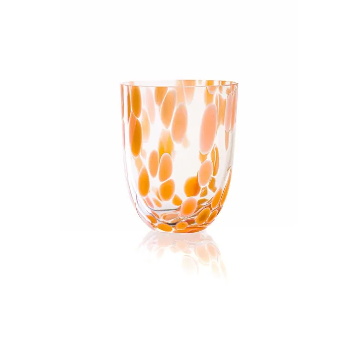 Big Confetti drinking glass 25 cl - Peach - Anna Von Lipa