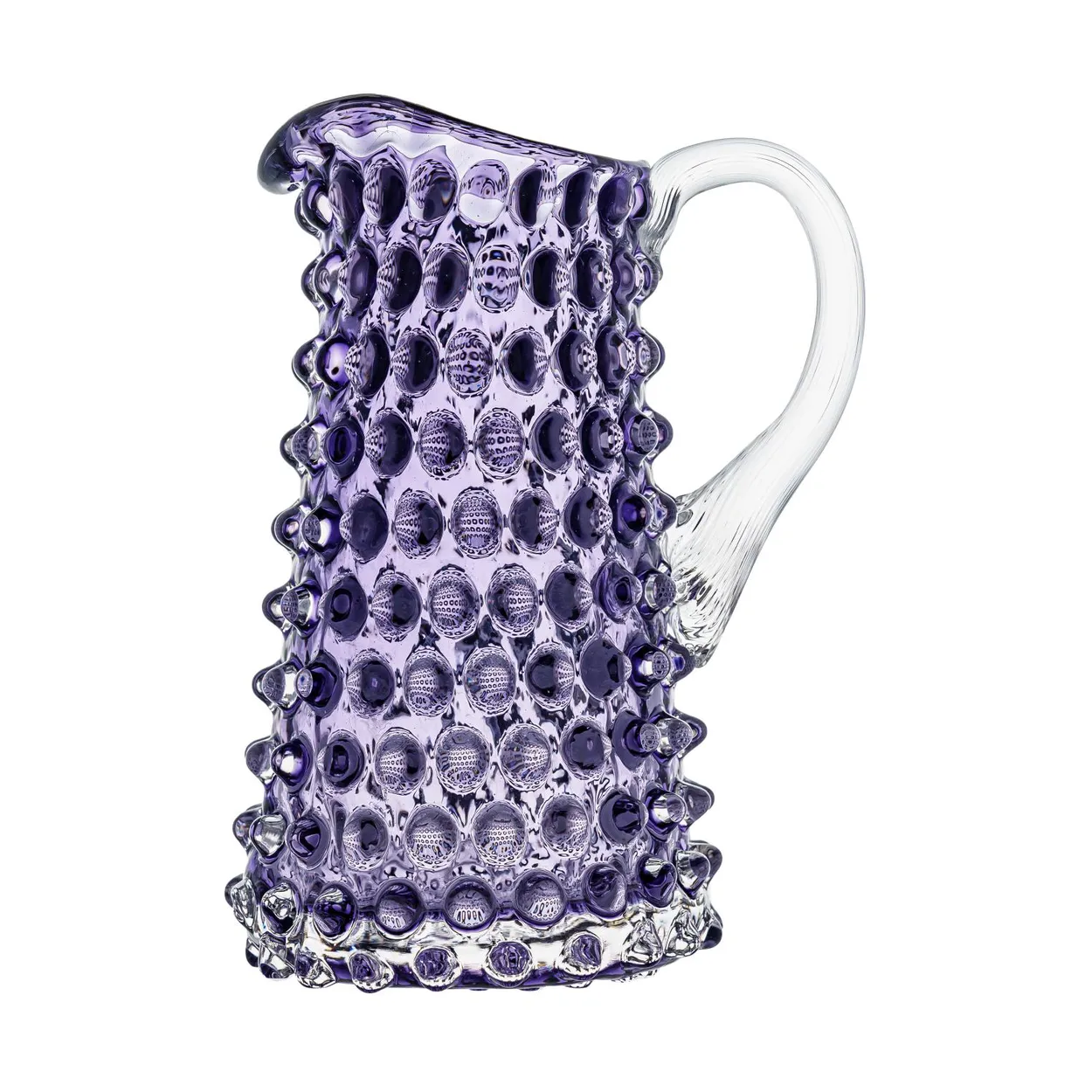 Anna Von Lipa Eiffel Hobnail pitcher 0.35 L Indigo | Scandinavian Design | Water jugs and carafes | Purple