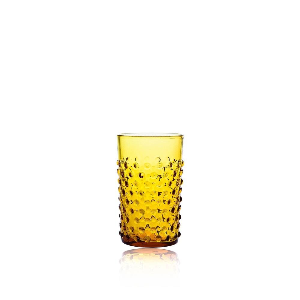 Anna Von Lipa Hobnail glass 20 cl Amber | Scandinavian Design | Drinking glasses & tumblers | Brown