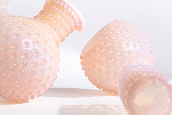 Hobnail Globe vase 18 cm, Soft Pink Anna Von Lipa