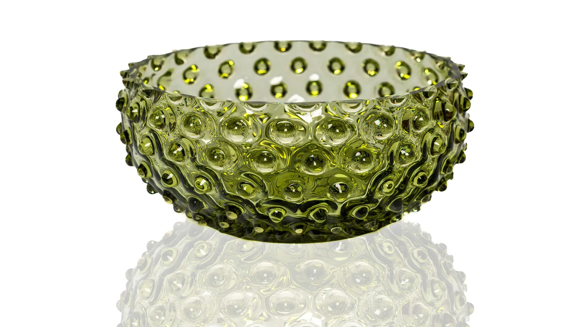 Hobnail Tapas bowl 17 cm, Olivegreen Anna Von Lipa