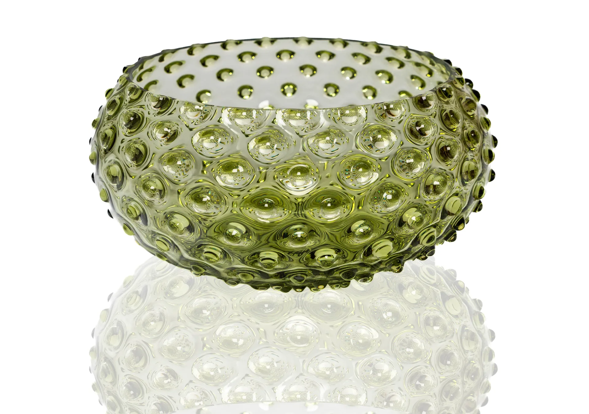 Hobnail Tapas bowl 23 cm, Olivegreen Anna Von Lipa