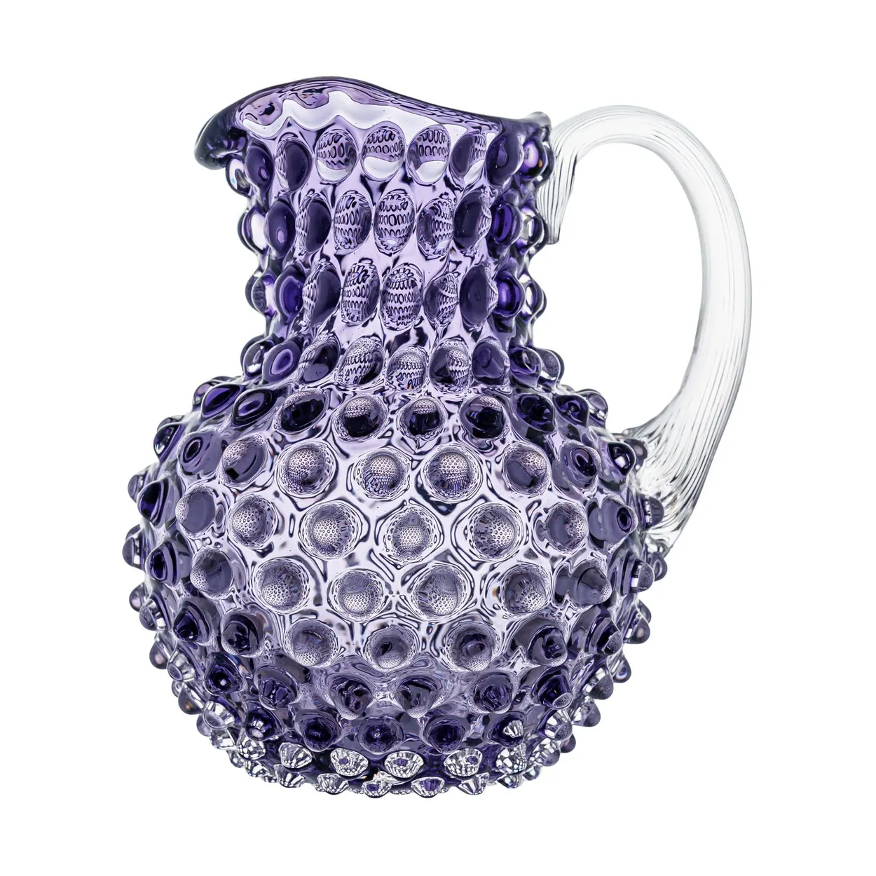 Anna Von Lipa Paris Hobnail jug 1 l Indigo | Scandinavian Design | Water jugs and carafes | Purple