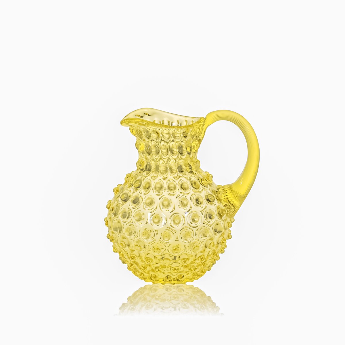 Anna Von Lipa Paris Hobnail jug 1 l Lemon | Scandinavian Design | Water jugs and carafes | Yellow