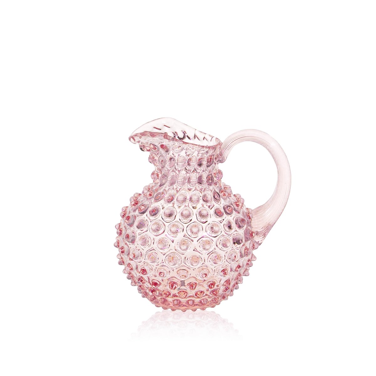 Anna Von Lipa Paris Hobnail jug 1 l Pink | Scandinavian Design | Water jugs and carafes | Pink
