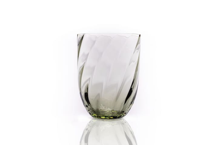 Swirl drinking glass 25 cl - Olivegreen - Anna Von Lipa