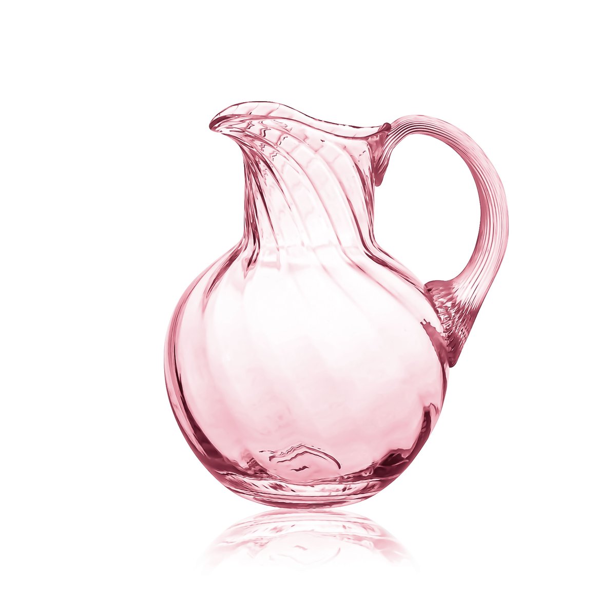 Anna Von Lipa Swirl jug 2 l Pink | Scandinavian Design | Water jugs and carafes | Pink