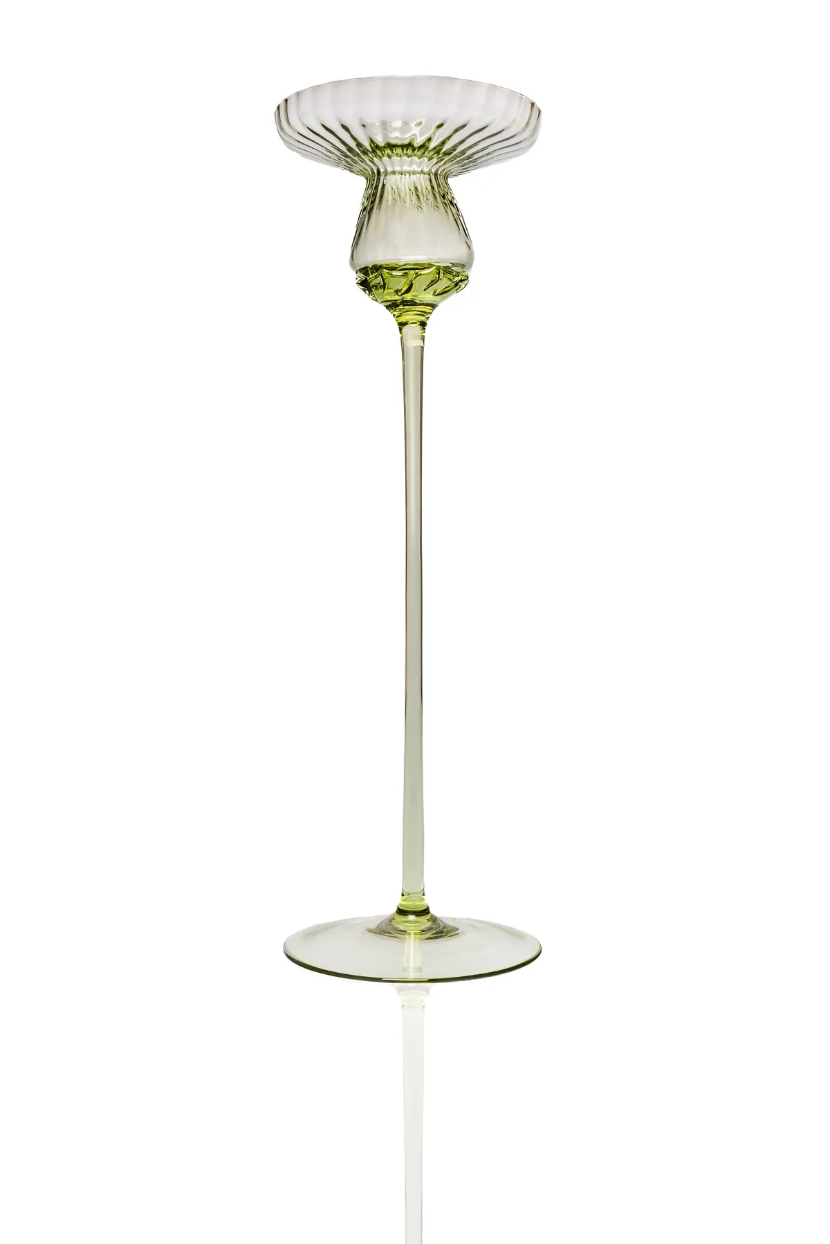 Anna Von Lipa Tulipán candlestick 25 cm Olivegreen