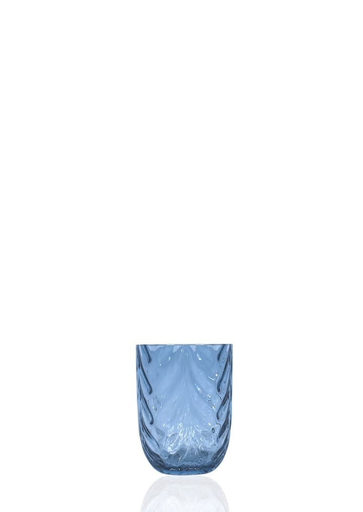 Wave drinking glass 25 cl - Blue smoke - Anna Von Lipa