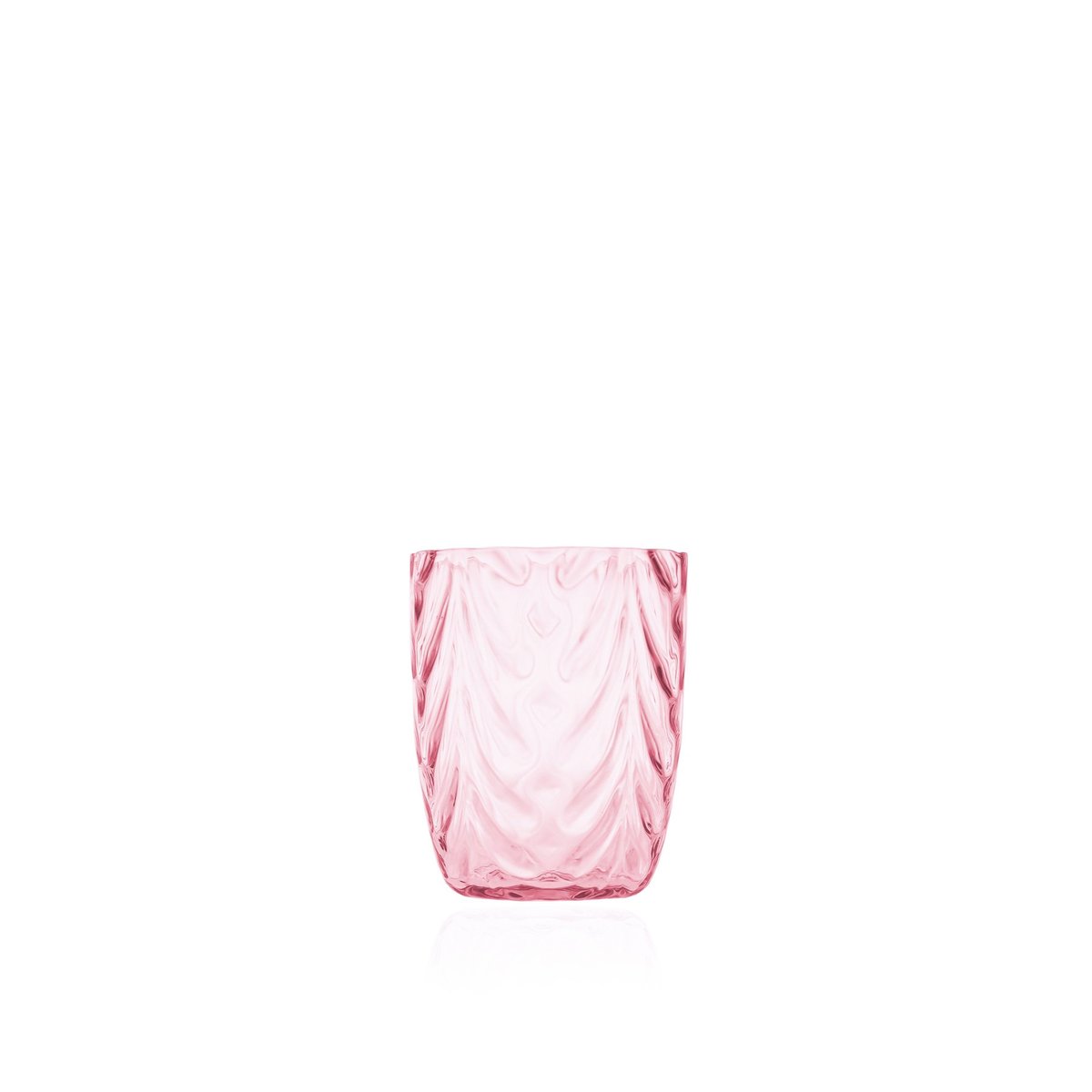 Anna Von Lipa Wave drinking glass 25 cl Pink | Scandinavian Design | Drinking glasses & tumblers | Pink