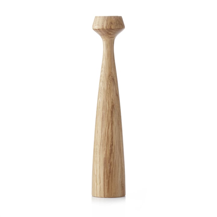 Blossom Lily candle holder 24.5 cm - Oiled oak - Applicata