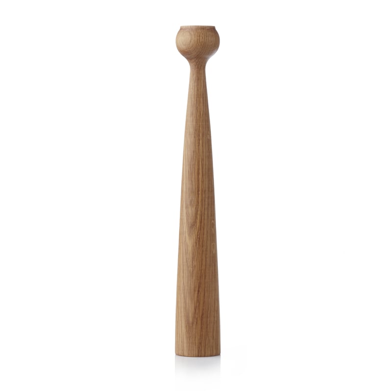 Applicata Blossom Tulip candle holder 33.5 cm Oiled oak