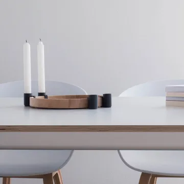Luna advent candle holder - oak-black - Applicata