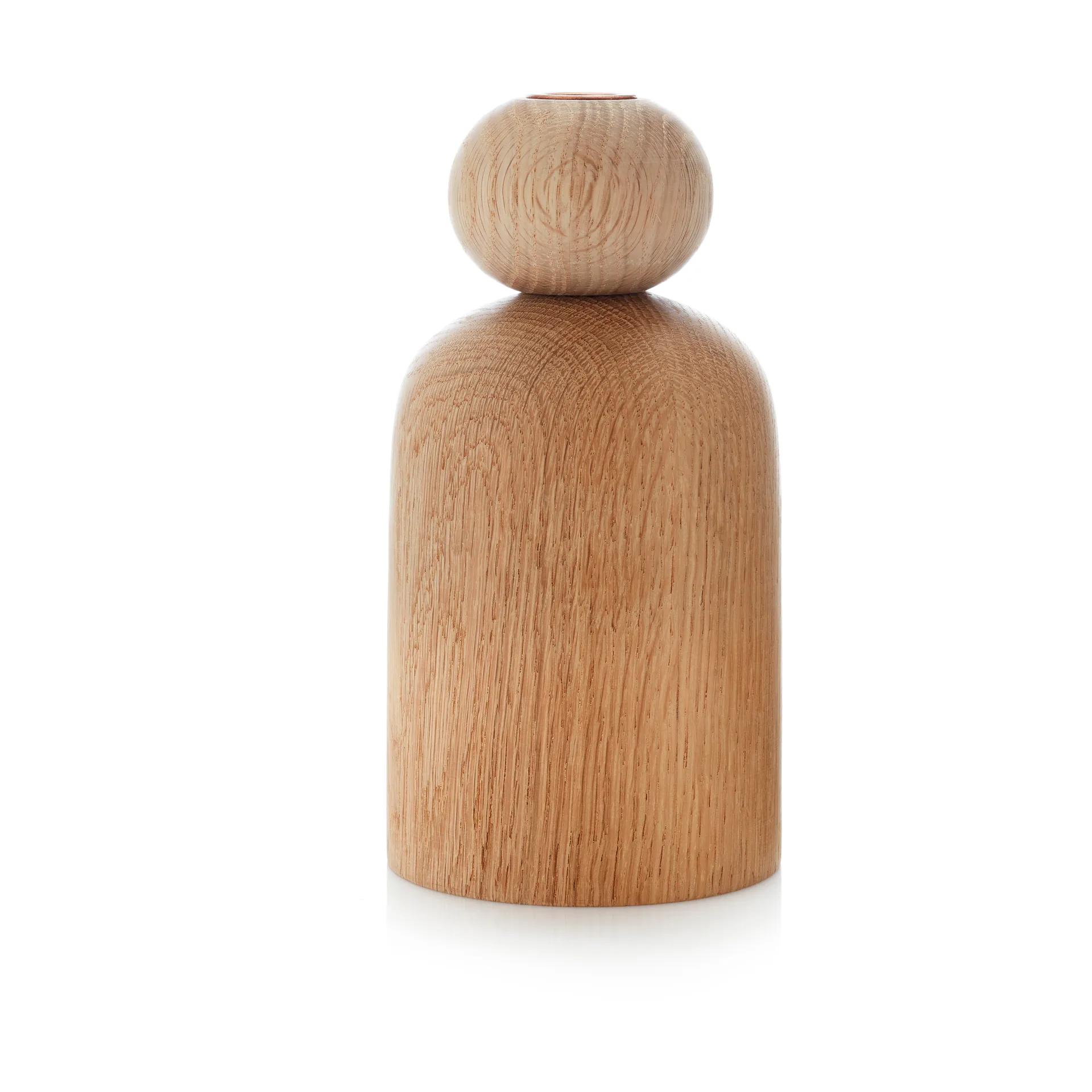 Shape ball vase, Oak Applicata