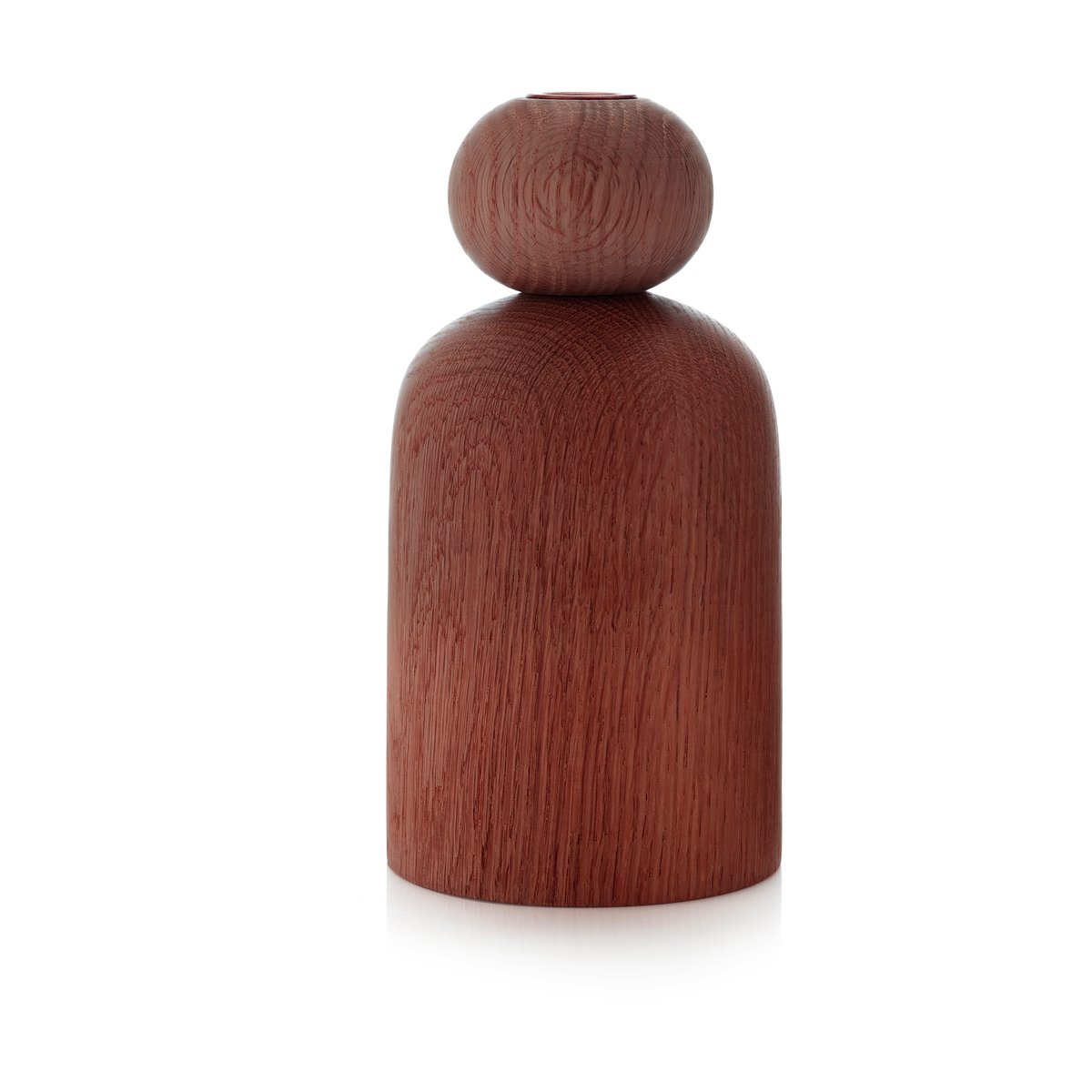 Applicata Shape ball vase oak | Scandinavian Design | Vases | Brown