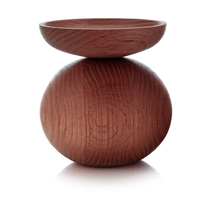 Shape bowl vase, Smoked oak Applicata