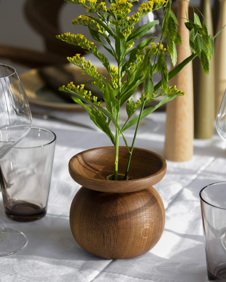 Shape bowl vase - Smoked oak - Applicata