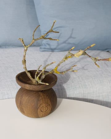 Shape bowl vase - Smoked oak - Applicata