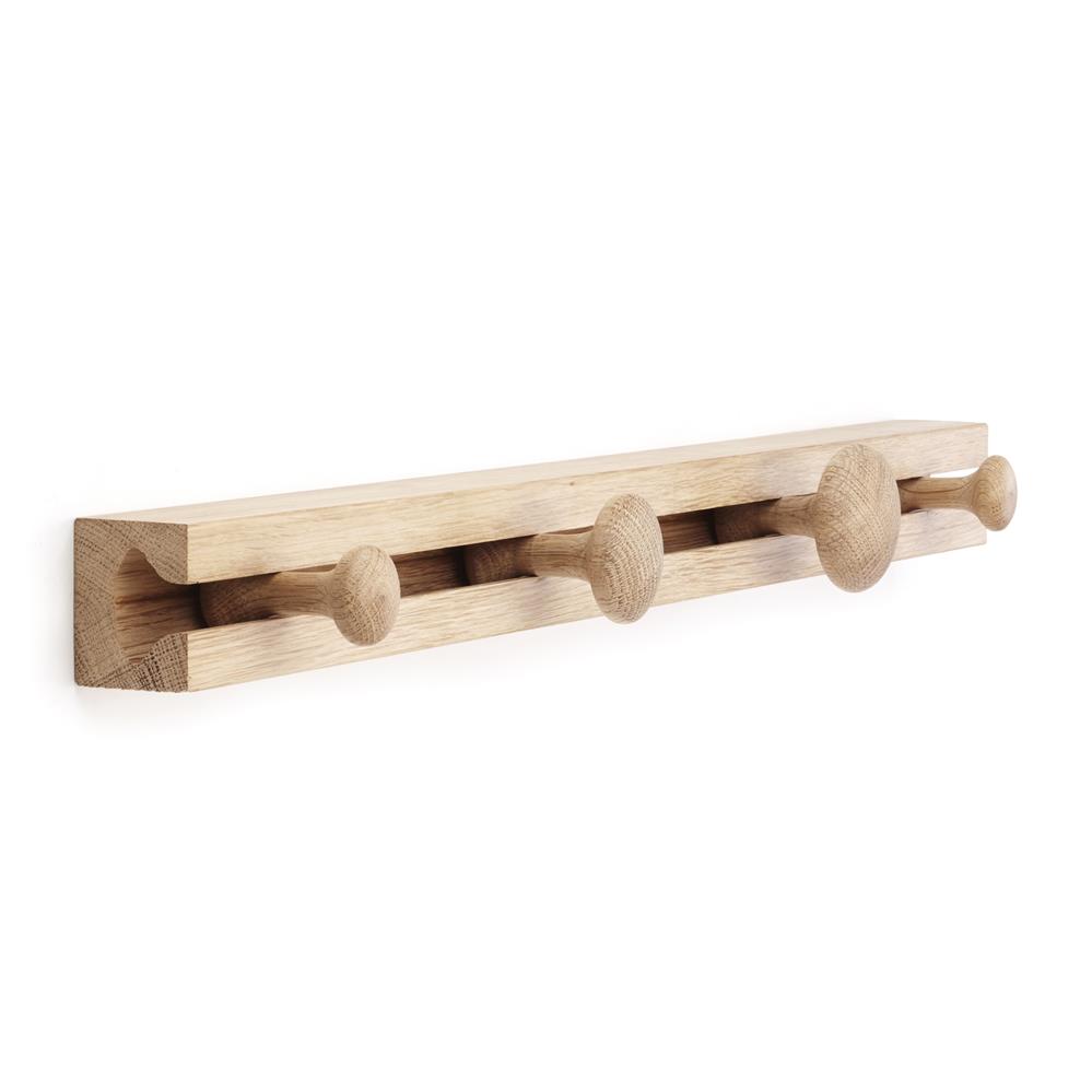 Applicata Track coat hanger 60 cm oak | Scandinavian Design | Clothes hooks & hangers | Brown