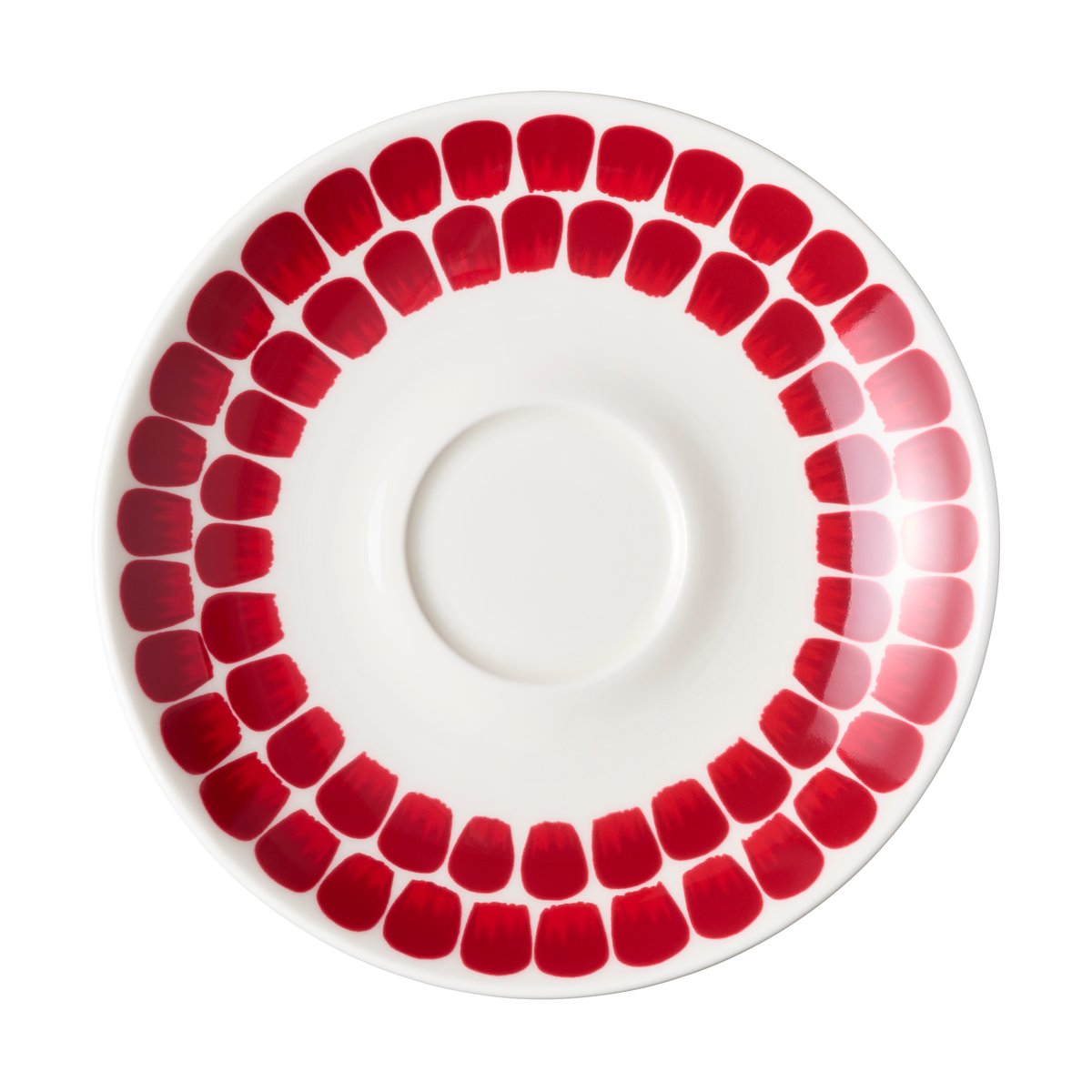 Arabia 24h Tuokio coffee plate o17 cm Red | Scandinavian Design | Tea & coffee saucers | Red