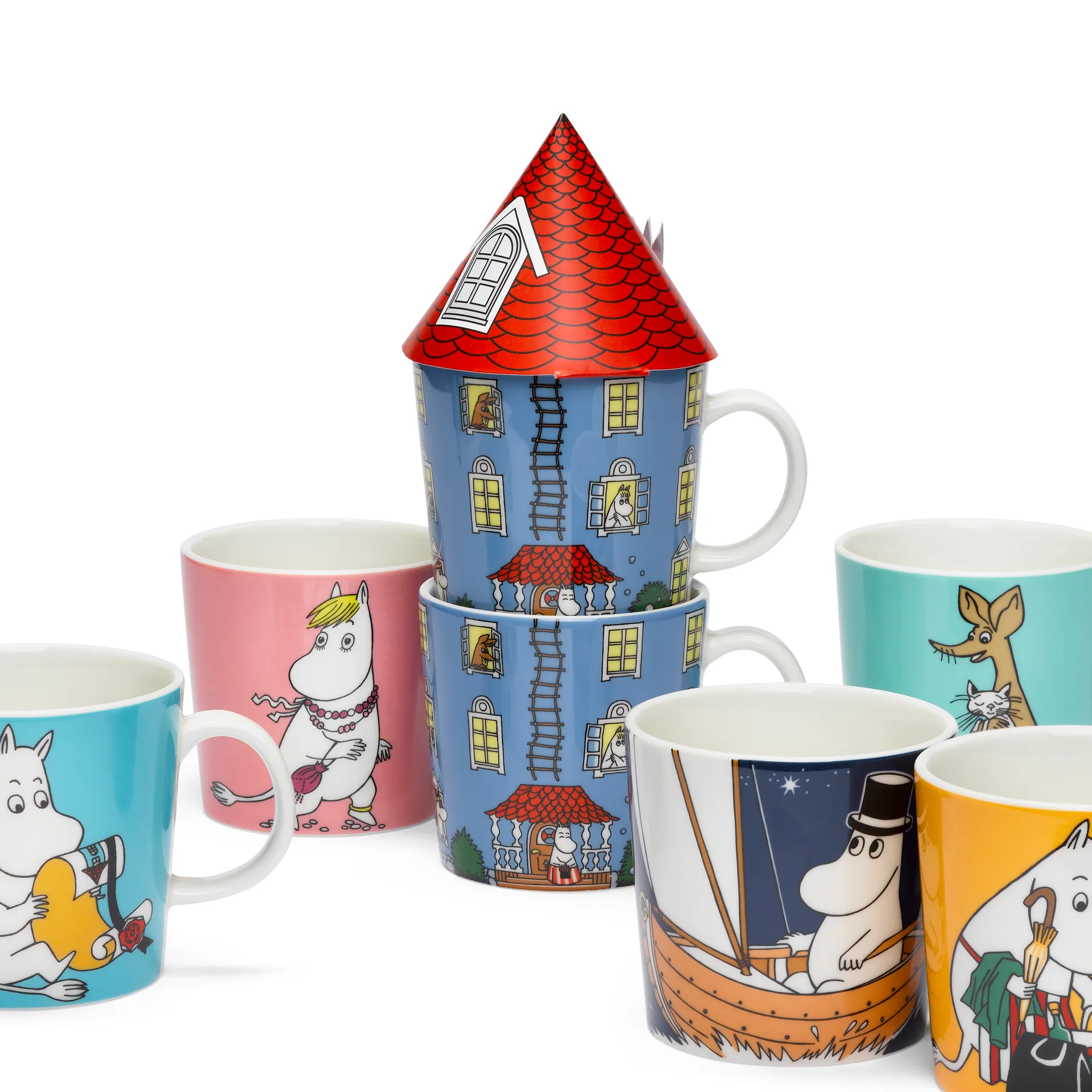 Anniversary mug Moomin 70 years_6-pack,  Arabia
