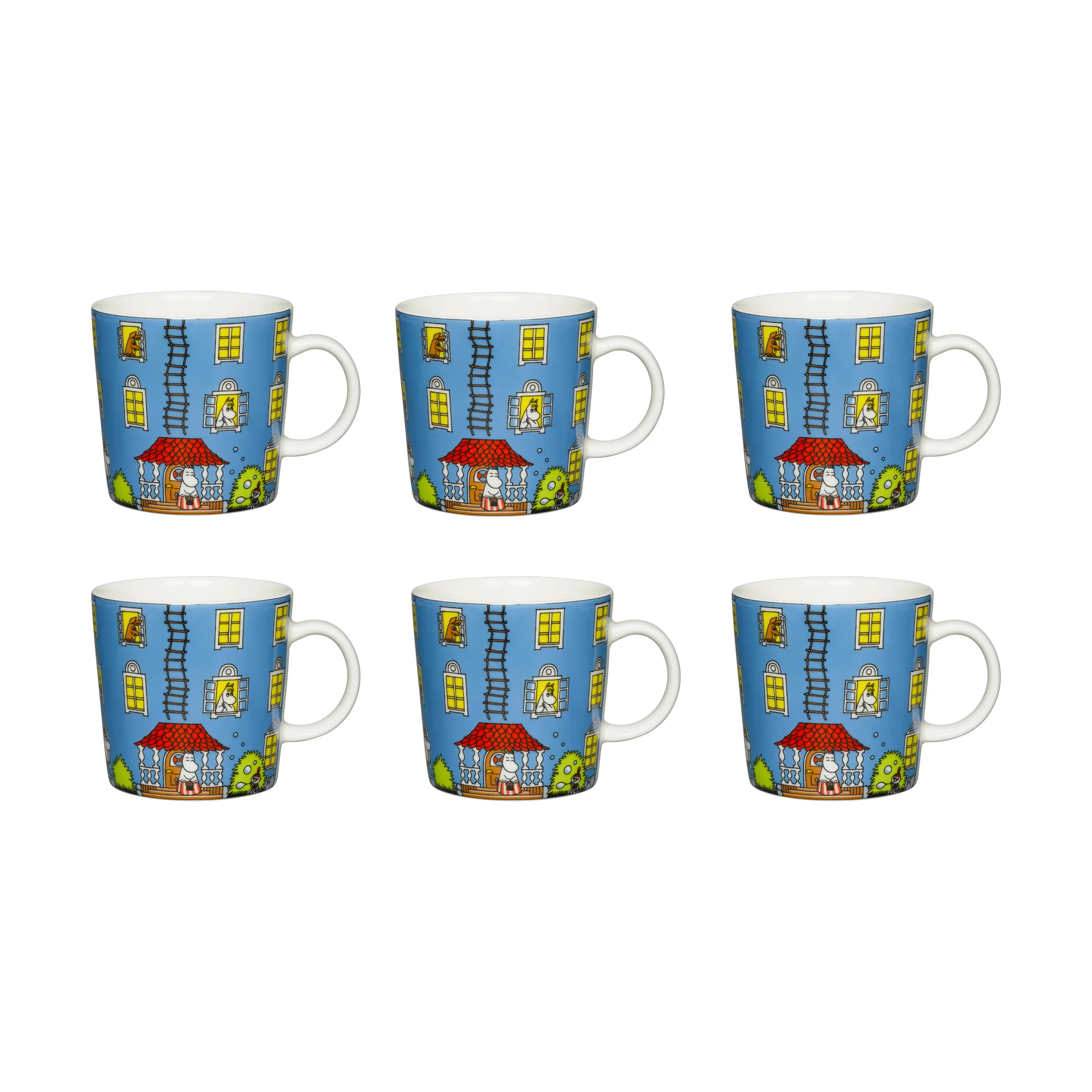 Anniversary mug Moomin 70 years_6-pack Arabia