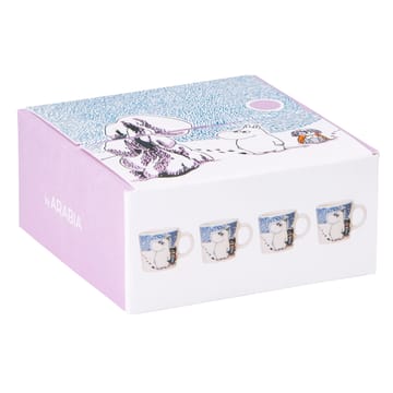 Crown snow-load Moomin mug 4-pack 2019 - Blue - Arabia