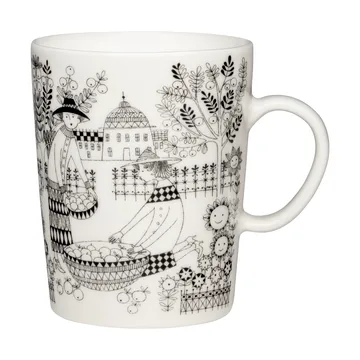 Emilia mug 50 cl - Black-white - Arabia