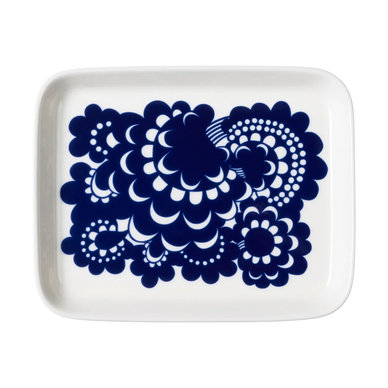 Arabia Esteri plate 15x19 cm Blue-white | Scandinavian Design | Serving platters & dishes | Blue