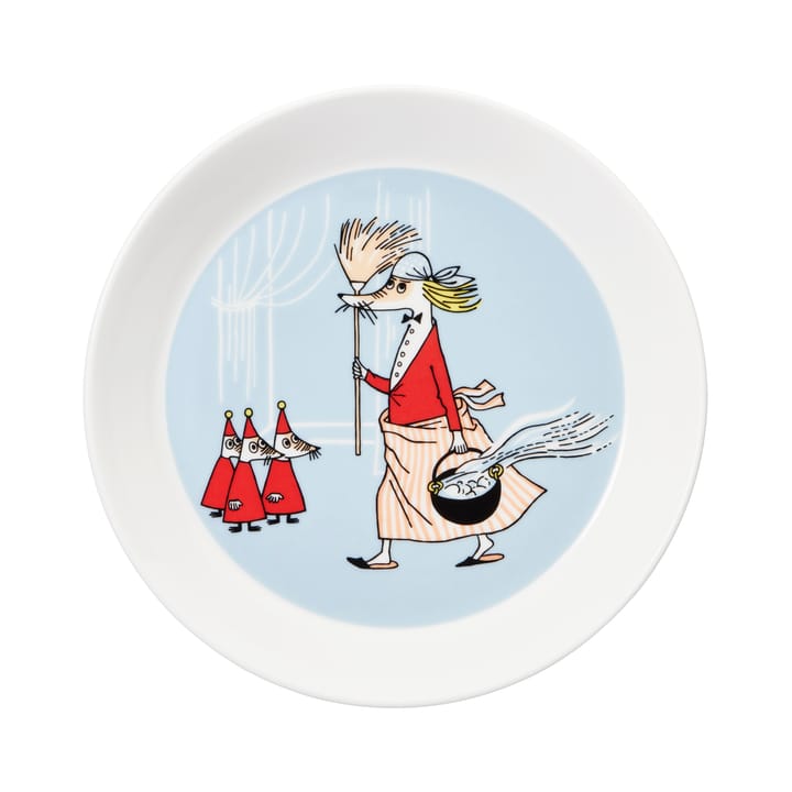 Fillyjonk Moomin plate - grey - Arabia