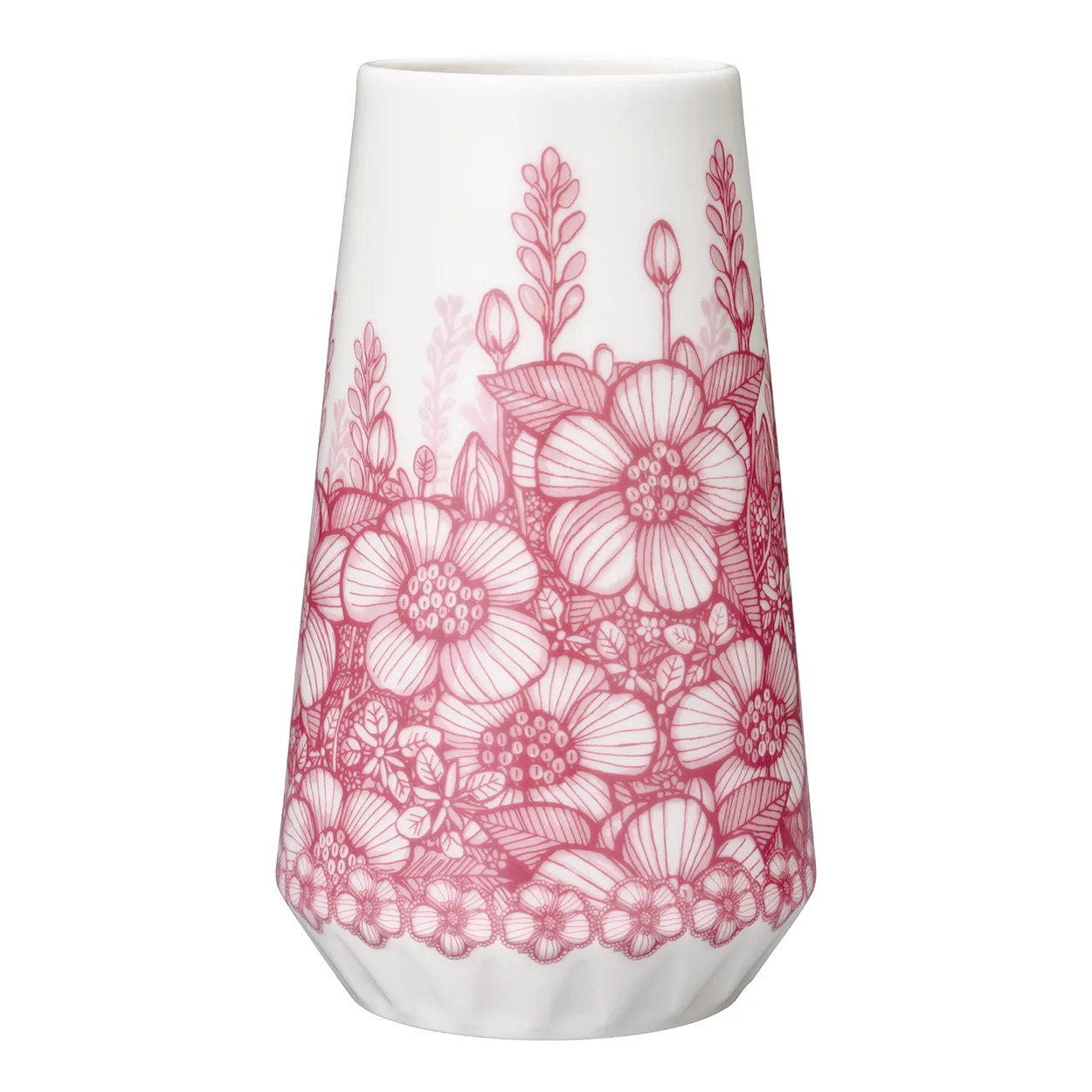 Arabia Huvila vase 19 cm | Scandinavian Design | Vases | Pink