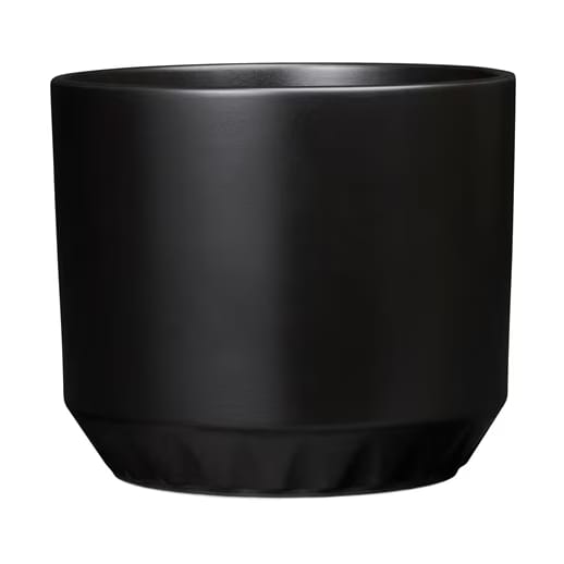 Ilona flower pot Ø14x12 cm - Matt black - Arabia