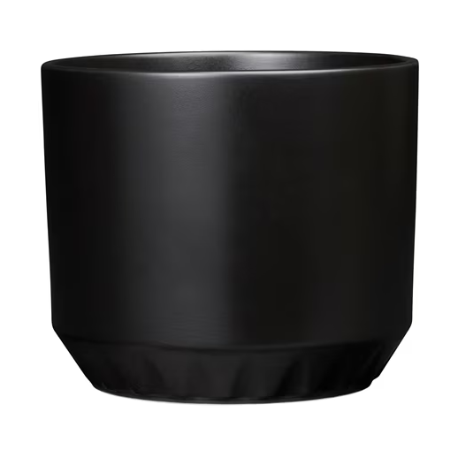 Arabia Ilona flower pot o14x12 cm Matt black | Scandinavian Design | Flower pots | Black